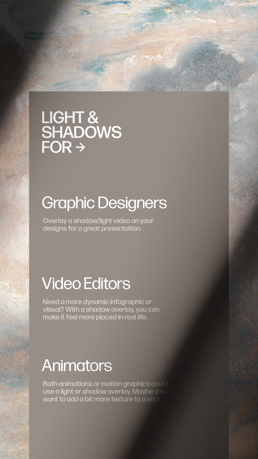 Animated Shadow/Light Overlays - Vol 2 (14 Assets)