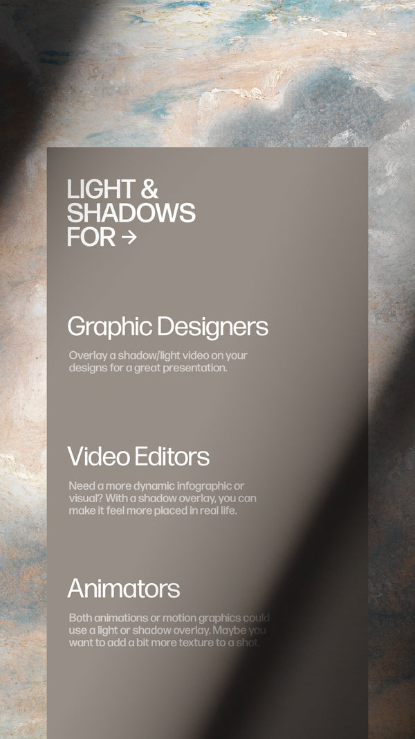 Animated Shadow/Light Overlays - Vol 2 (14 Assets)